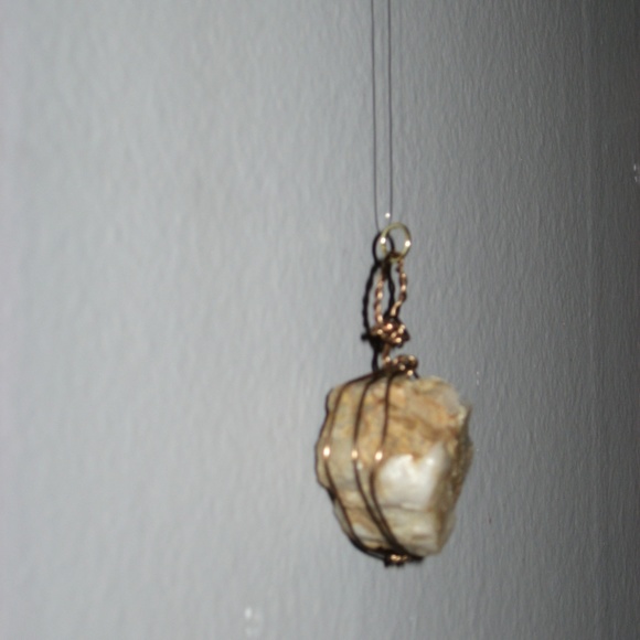 Wire wrapped Rock Necklace - Picture 2 of 2